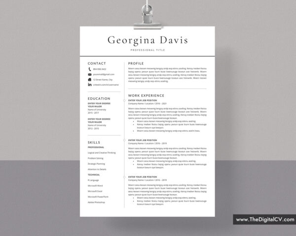Professional Resume Templates to Help You Land Your Dream Job
