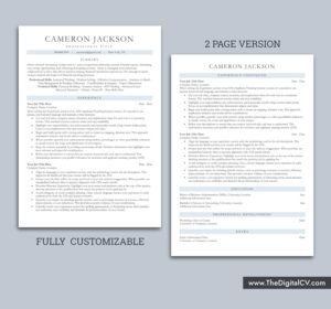 ATS-friendly resume template with professional and simple Layout