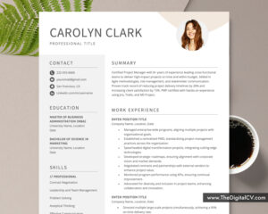 Resume Template for MS Word