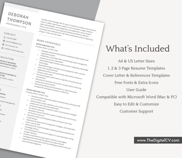 Resume Template for MS Word
