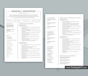 Resume Template for MS Word
